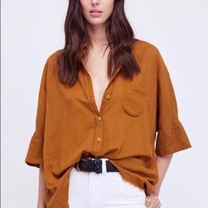 FREE PEOPLE Best of Me Top bronze